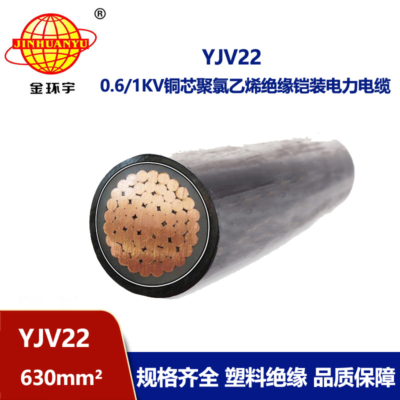 金環(huán)宇電線電纜 鎧裝電纜 YJV22-630平方 深圳yjv22銅芯交聯(lián)電纜